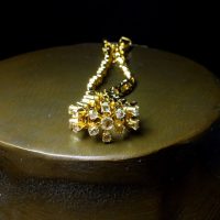 Rose Cut Diamond Link Bracelet, Vintage 18k Chinese Jewellery