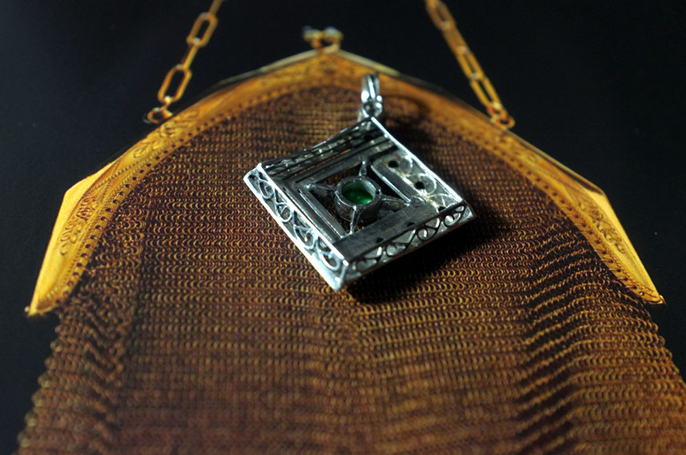 jade platinum pendant