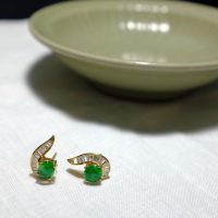 jade diamond earrings