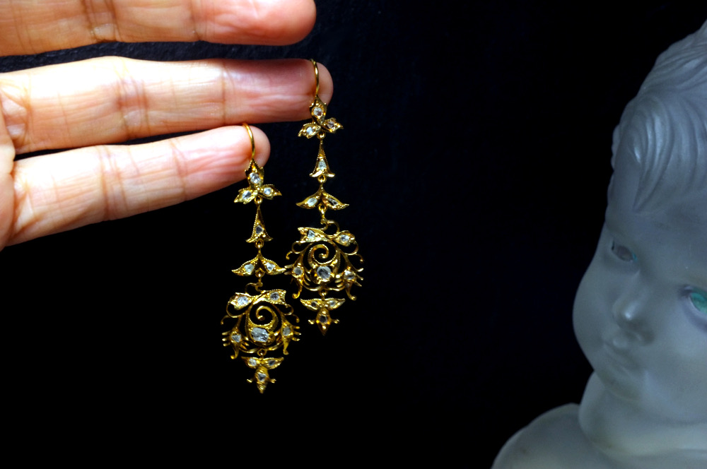 Rose Cut Diamonds, Intan, and Antique Hand Cut Diamonds 7 antique peranakan jewellery