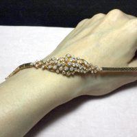 Antique Art Deco Chinese Diamond Bracelet 20k