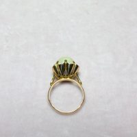 Antique Chinese Big Pearl Ring Art Deco