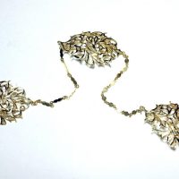 Antique Chinese Gold Scarf Brooch Pins 20k Kerosang