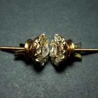 Antique Rose Cut Diamond Stud Earrings Chinese