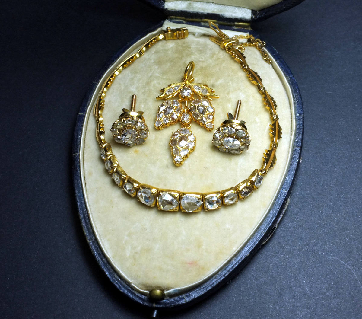 Rose Cut Diamonds, Intan, and Antique Hand Cut Diamonds 2 rose cut diamonds on stud earrings