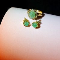 emerald diamond ring antique