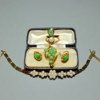 antique pearl jewelry, Peranakan antique pearl bracelet