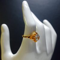 antique rose cut diamond ring