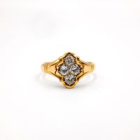 old european cut diamond ring, Peranakan Diamond Ring
