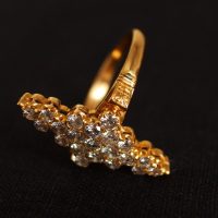 Gem Gardener, vintage diamond drop earrings, drop diamond earrings singapore, antique earrings diamond, diamond flower drop earrings, vintage style drop earrings, antique jewellery singapore, antique diamond jewellery, antique chinese jewelry