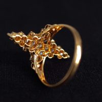 Gem Gardener, vintage diamond drop earrings, drop diamond earrings singapore, antique earrings diamond, diamond flower drop earrings, vintage style drop earrings, antique jewellery singapore, antique diamond jewellery, antique chinese jewelry