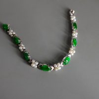 Gem Gardener, jade pearl bracelet, vintage jade bracelet, jade bracelet white gold, vintage jade jewellery, jade bracelet singapore, jade jewellery singapore, antique jade jewellery, art deco jade jewelry