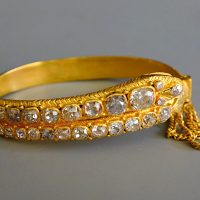 Gem Gardener, antique diamond bangle, 24k gold diamond bracelet, antique snake jewelry, 24k solid gold bangle bracelet, mine cut diamond jewelry, antique chinese jewelry, antique gold jewellery singapore, chinese jewellery singapore, antique chinese jewelry, antique jewelry singapore, buy peranakan jewelry singapore