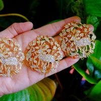 Gem Gardener, peranakan brooch kerongsang, antique peranakan jewellery, old european cut diamond jewelry, Peranakan jewellery Singapore, peranakan brooch kerongsang
