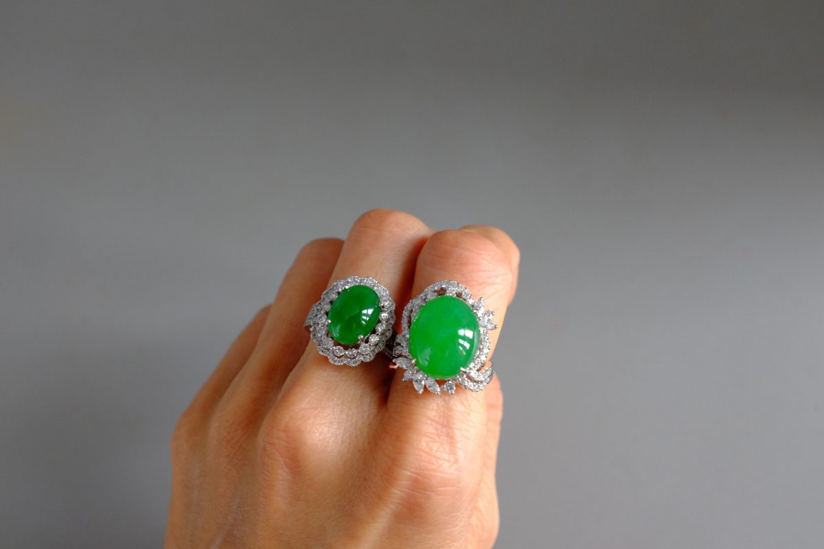 Imperial clearance jade cabochon
