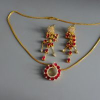 Ruby Diamond Pendant Necklace 18k