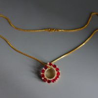 Gem Gardener, ruby diamond pendant necklace ruby pendant singapore ruby jewellery singapore art nouveau ruby pendant ruby pendant necklace gold, ruby pendant earrings set, ruby jewelry singapore