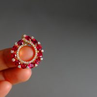 Gem Gardener, ruby diamond pendant necklace ruby pendant singapore ruby jewellery singapore art nouveau ruby pendant ruby pendant necklace gold, ruby pendant earrings set, ruby jewelry singapore