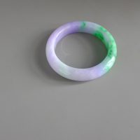 Gem Gardener, 58mm jade bangle, 57mm jade bangle, jade bangle singapore, purple and green jade bangle, green and lavender jade bangle, burmese jade singapore, bi color jade bangle