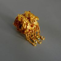 Gem Gardener, gold leaf bracelet, vintage solid gold bracelet, wide gold bracelet, peranakan gold bracelet, art nouveau gold bracelet, antique asian gold jewelry, antique chinese gold jewelry, vintage chinese gold jewelry