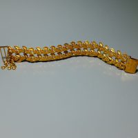 Gem Gardener, gold leaf bracelet, vintage solid gold bracelet, wide gold bracelet, peranakan gold bracelet, art nouveau gold bracelet, antique asian gold jewelry, antique chinese gold jewelry, vintage chinese gold jewelry