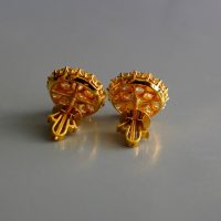 3ct Antique Conch Diamond Earrings 20k Chinese
