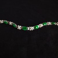 Gem Gardener, jade pearl bracelet, vintage jade bracelet, jade bracelet white gold, vintage jade jewellery, jade bracelet singapore, jade jewellery singapore, antique jade jewellery, art deco jade jewelry