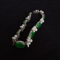 Gem Gardener, jade pearl bracelet, vintage jade bracelet, jade bracelet white gold, vintage jade jewellery, jade bracelet singapore, jade jewellery singapore, antique jade jewellery, art deco jade jewelry