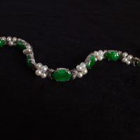 Gem Gardener, jade pearl bracelet, vintage jade bracelet, jade bracelet white gold, vintage jade jewellery, jade bracelet singapore, jade jewellery singapore, antique jade jewellery, art deco jade jewelry