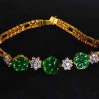 Gem Gardener, antique jade bracelet, chinese jade bracelets, jade bracelet singapore, dark green jade bracelet, jade flower bracelet, vintage jade jewelry, antique jadeite jewelry