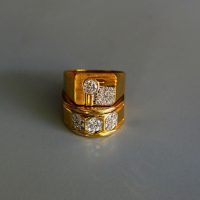 Art Deco Men's Signet Diamond Ring 20k Vintage
