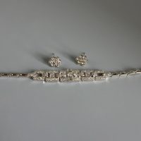 6ctw Old Euro Diamond Bracelet 20k Art Deco Chinese