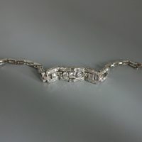 6ctw Old Euro Diamond Bracelet 20k Art Deco Chinese