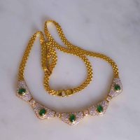 Gem Gardener, art deco emerald necklace, peranakan necklace, peranakan jewellery singapore, emerald diamond necklace gold, emerald necklace singapore