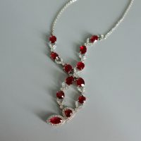 Pigeon Blood Unheated Ruby Necklace 18k