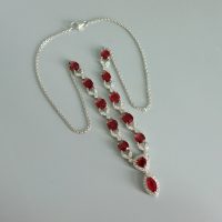 Pigeon Blood Unheated Ruby Necklace 18k