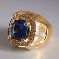 Gem Gardener, blue sapphire ring mens, blue sapphire and diamond mens ring blue, sapphire ring singapore, vintage mens sapphire ring, dark blue sapphire ring, mens vintage sapphire rings, mens ring singapore, vintage mens rings for sale
