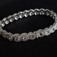 Gem Gardener, rose cut diamond tennis bracelet, art deco diamond bracelet, rose cut diamond bracelet, dainty diamond bracelet, diamond tennis bracelet singapore, diamond bracelet singapore