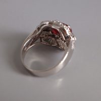 1.95ct Unheated Ruby Art Deco Ring 2c