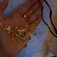 Antique Diamond Filigree Choker Necklace Chinese