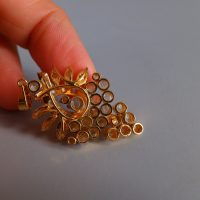 Hand Cut Diamond Pendant Chinese Vintage 20k