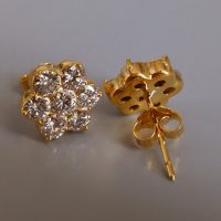 2.5ctw Antique Diamond Stud Earrings 20k Chinese