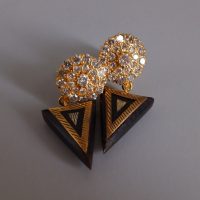 Antique Diamond Pendant Earrings 18k Chinese Victorian