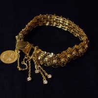 Chinese Lace Gold Bracelet 20k Vintage