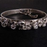 Gem Gardener, vintage white gold diamond bracelet, diamond bangle bracelet white gold, antique white gold diamond bracelet, diamond bracelet watch band, diamond bracelet singapore