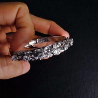 Gem Gardener, vintage white gold diamond bracelet, diamond bangle bracelet white gold, antique white gold diamond bracelet, diamond bracelet watch band, diamond bracelet singapore