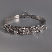 Gem Gardener, vintage white gold diamond bracelet, diamond bangle bracelet white gold, antique white gold diamond bracelet, diamond bracelet watch band, diamond bracelet singapore