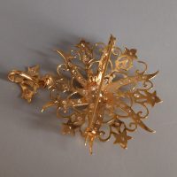 Antique Diamond Pendant Brooch, diamond star brooch pendant, diamond brooch/pendant, antique gold jewellery singapore