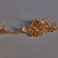 Antique Rose Cut Diamond Chandelier Earrings 20k Chinese
