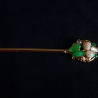 Gem Gardener, chinese hairpin stick, chinese drama golden hairpin, antique chinese hair ornaments, ancient chinese hair stick, antique chinese hair pins, antique oriental hair pins, antique hair pins jewelry, peranakan hair accessories, peranakan hairpin